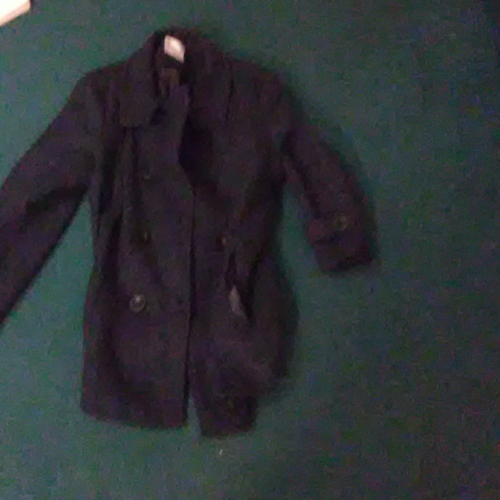 A blue peacoat